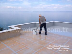 Çanakkale konut - Teras su yalıtımı